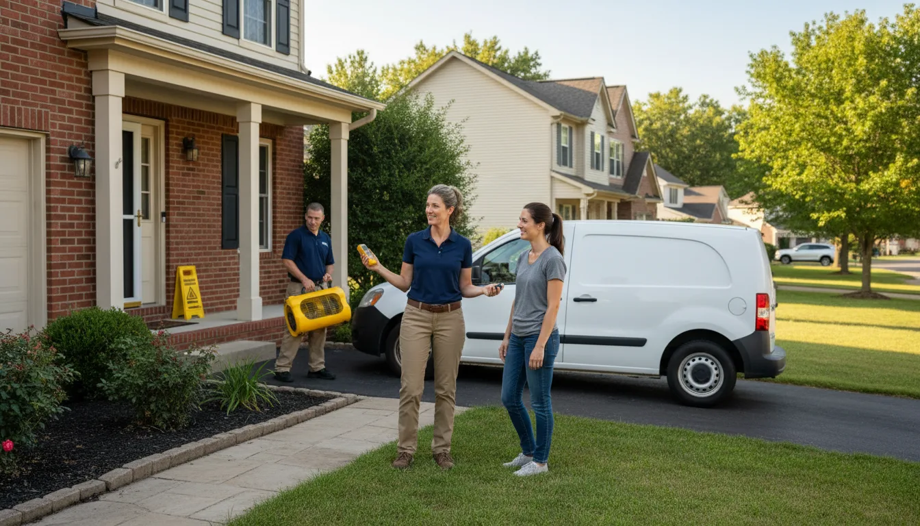 Residential water damage restoration in South Windham, CT